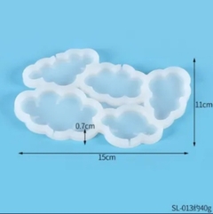 Molde silicona nubes x 5 - Nonnalucia