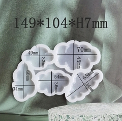 Molde silicona nubes x 5 en internet