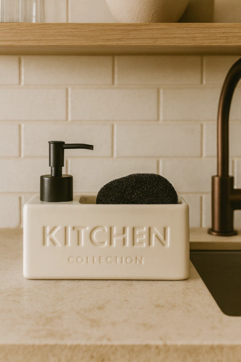 Dispenser de Cocina Ceramica Blanco - comprar online