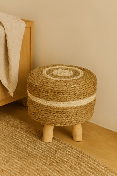 Puff Banquito de Fibras Combinado - comprar online