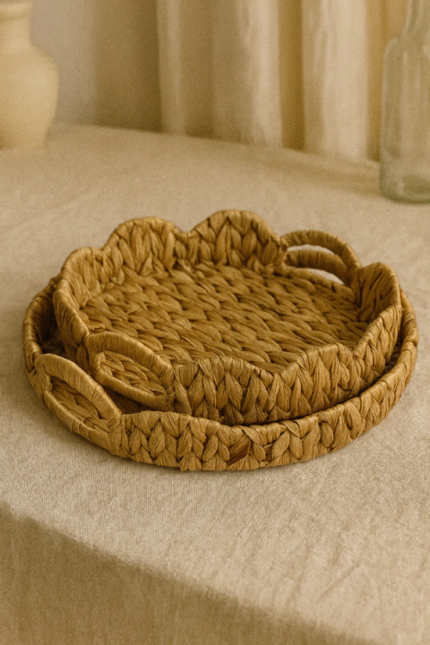 Bandeja de Fibras Redonda Flor - comprar online