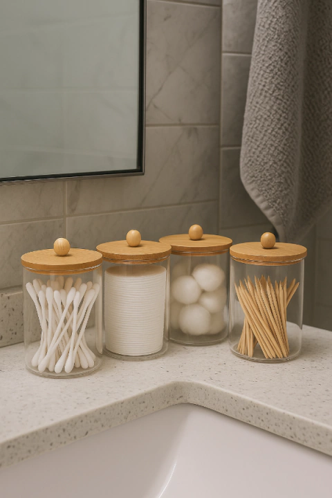 Set de 4 Organizadores de Acrilico y Bambu - comprar online