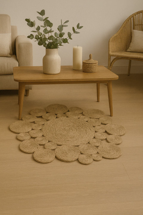 Alfombra Flor Seagrass 80cm - comprar online