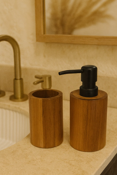 Set de Baño Madera Acacia 2 Piezas - comprar online