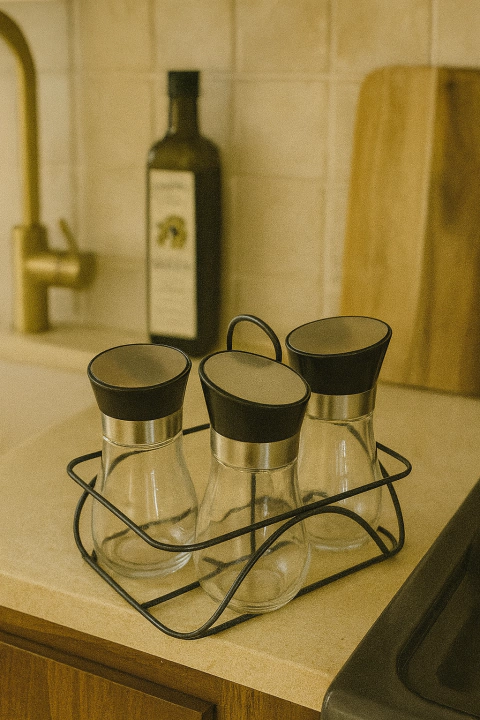 Especiero x4 de Vidrio - comprar online