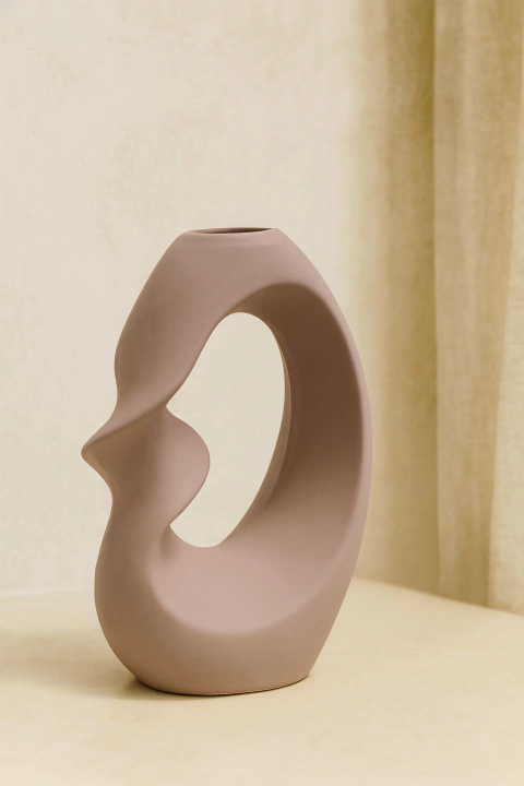 Florero Ceramica Boucle Lavanda - comprar online