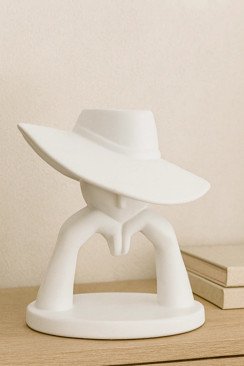 Florero Valencia Blanco 24cm - comprar online