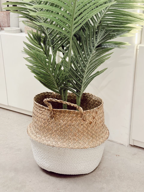 Canasto Combinado Blanco Plegable con Manijas - comprar online