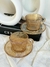 Set x12 Rayas 6 Platos + 6 Tazas Dorado - comprar online