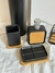 Set de baño 3 piezas Negro y Bambu - tienda online