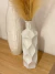 Florero Rombos Blanco 36x12x12 Ceramica - comprar online