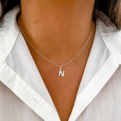 Collar Inicial N - comprar online