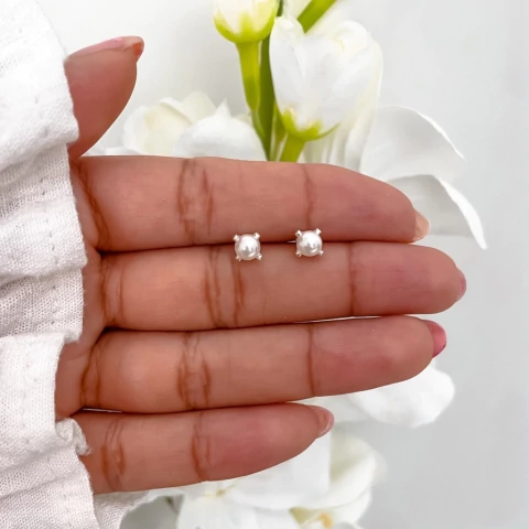 Perlas engarzadas 5mm