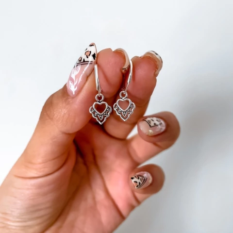 Argollas corazon Chandra