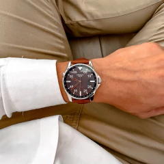 Reloj cuero - KO Texas Blue