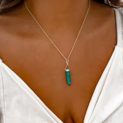 Collar Pendulo turquesa en internet