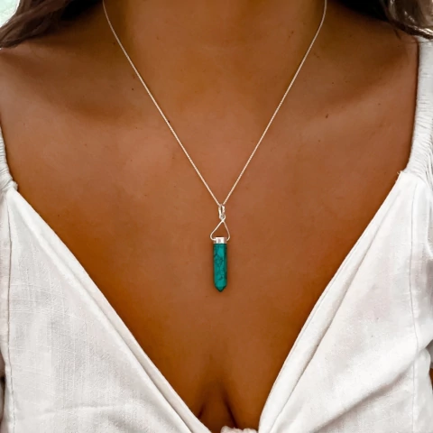 Collar Pendulo turquesa