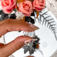 Argollas Cubanas mini 8mm (par)