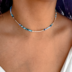 Chocker Josephine blue - A&M JOYAS