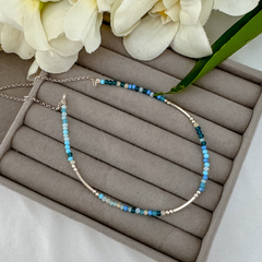 Chocker Josephine blue - comprar online