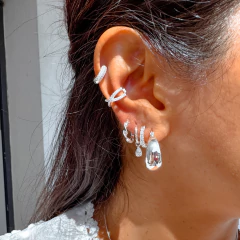 Argollas Kamila 8mm (par) - comprar online