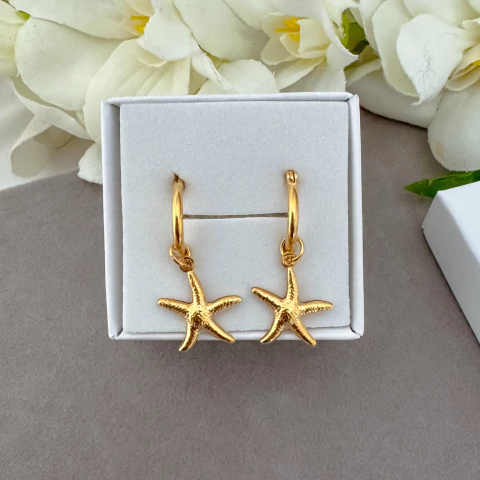 Argollas starfish gold