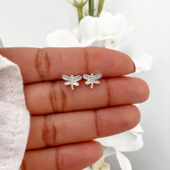 Pasantes Libelula silver (par) - comprar online