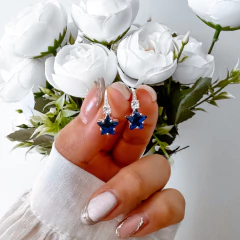 Argollas Anahí blue (par)