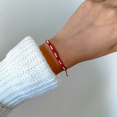 Pulsera de Hilo Josephine roja - A&M JOYAS