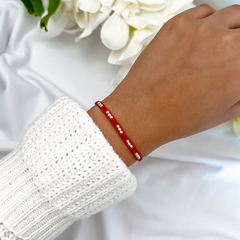 Pulsera de Hilo Josephine roja
