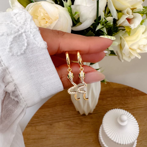 Argollas cobra (par)