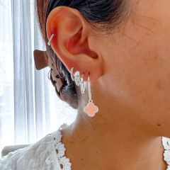 Argollas van cleef rosa (par) - comprar online