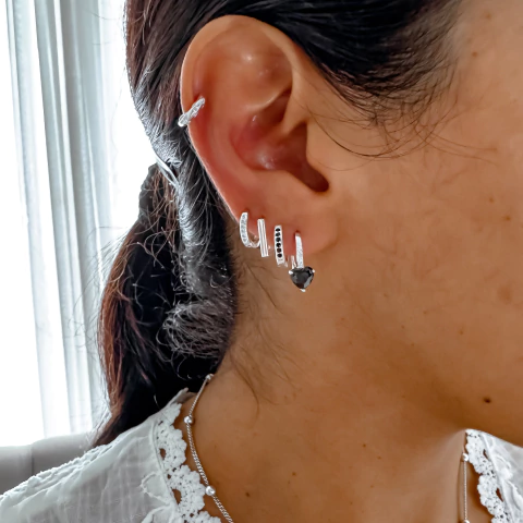 Argollas Margot black (par)