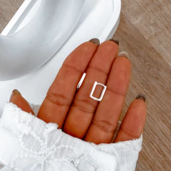 Argolla cuadrada Dylan (par)