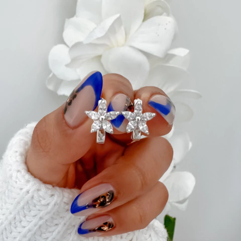 argollas flower (par)