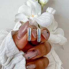 Argollas destiny blue (par)