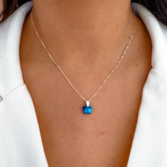 Collar flower blue - comprar online