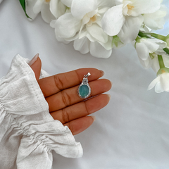 Dije Anisha aguamarina - A&M JOYAS