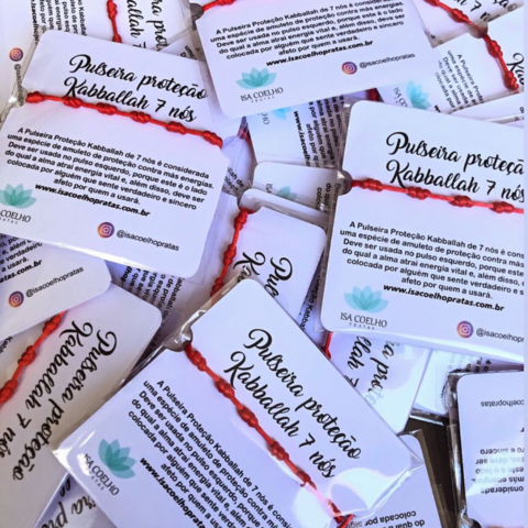 Kit Atacado 50 Pulseiras 7 Nós Proteção