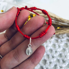 Pulseira Baby 7 nós medalha milagrosa Nossa Senhora das Graças Prata 925 na internet