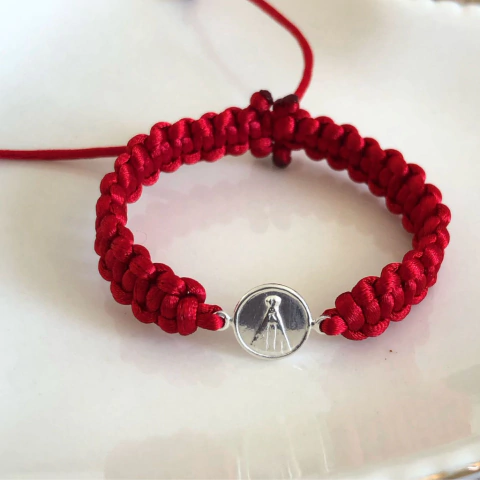 Pulseira infantil Proteção Medalha N.S. Aparecida Prata 925 - comprar online