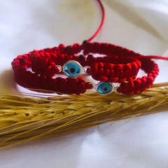 kIT Pulseiras Proteção Mãe e Bebê Olho Grego Prata 925 - Isa Coelho Pratas