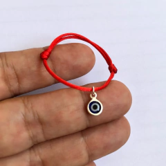 Pulseira Vermeha Baby Proteção Olho Grego Prata 925 - comprar online