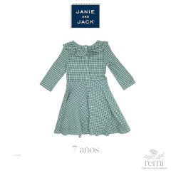 Vestido verde manga larga 7 años Janie & Jack en internet