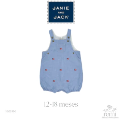 Peto azul banderas 12-18 meses Janie and Jack