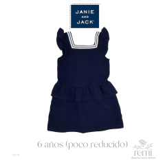 Vestido azul marino 6 años (poco reducido) Janie & Jack - comprar en línea