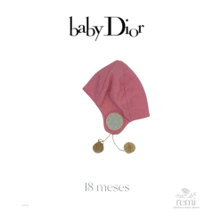 Gorro rosa de lana 18 meses Baby Dior - REMI