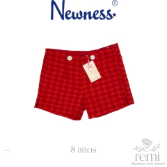 Conjunto 2 piezas blusa blanca y short rojo 8 años Newness en internet