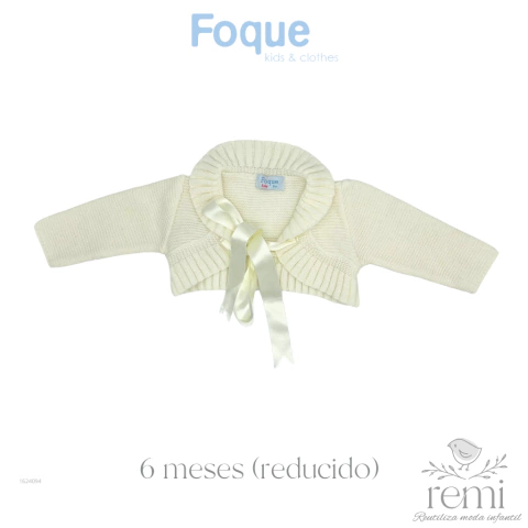 Torera blanca con listón 6 meses (reducido) Foque