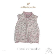 Chaleco florecitas rosas 5 años (reducido) Sal y Pimienta - comprar en línea